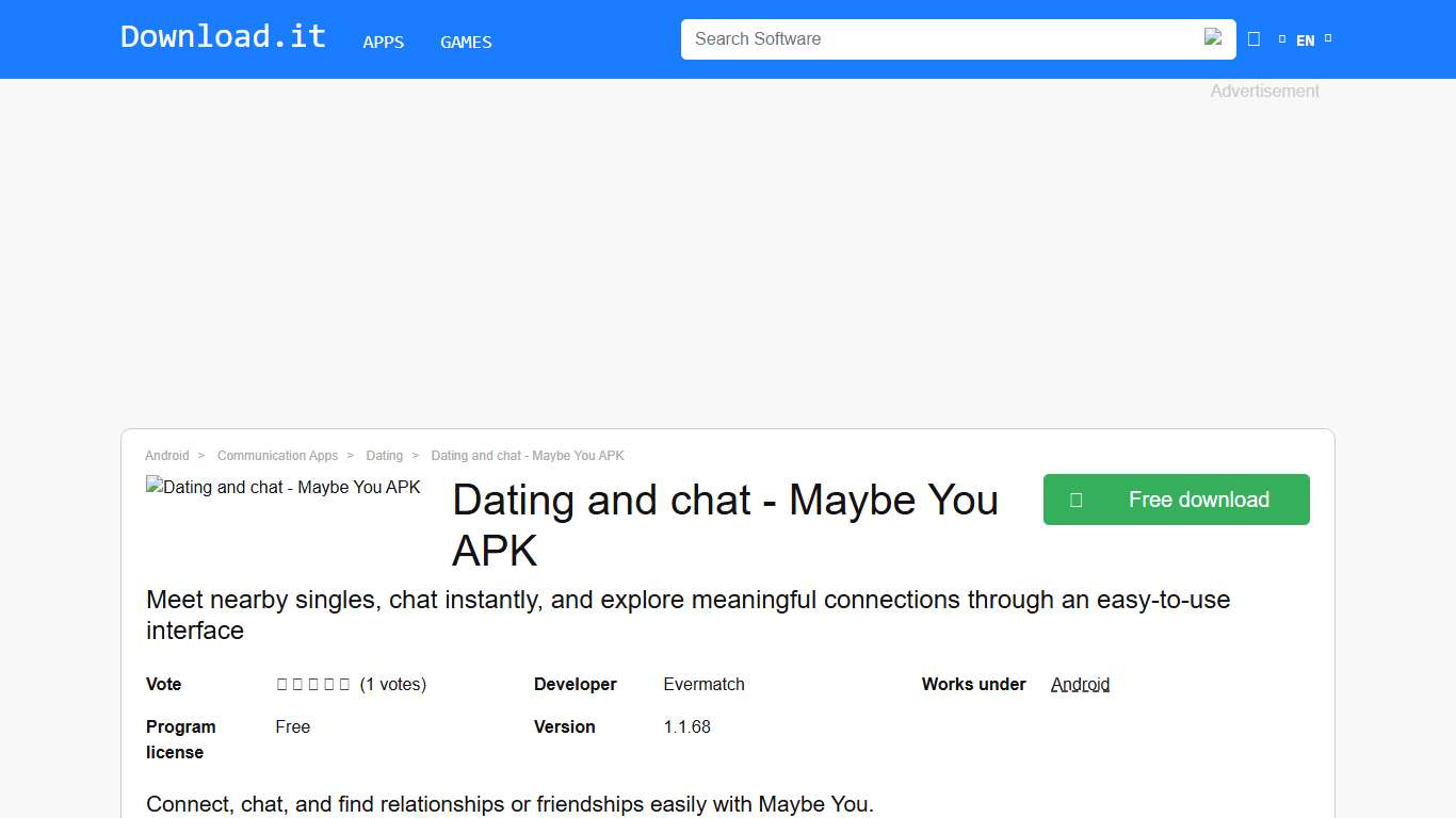 Dating and chat - Maybe You APK for Android - Free download